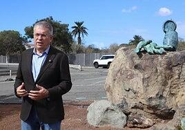 San Bartolomé de Tirajana recupera la escultura que conmemora la aguada de Cristóbal Colón en Maspalomas
