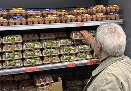 La inflación alcanza su nivel más alto en 16 meses con el precio de los huevos disparado un 22% este año