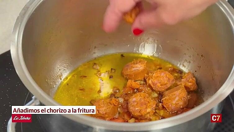 Rancho canario con fideos La Isleña