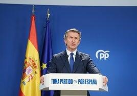 Feijóo acusa al fiscal general de ser un «peón» del Gobierno contra el PP y Ayuso