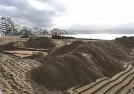 El belén de arena de Las Canteras pospone su apertura al 15 de diciembre