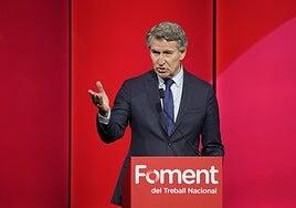 Feijóo pide a los empresarios catalanes su apoyo para que Junts se sume a una moción de censura