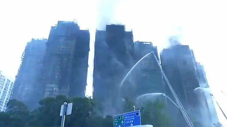 Timelapse de cómo fue el incendio de Hong Kong
