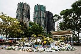 La censura se extiende sobre los rescoldos del devastador incendio de Hong Kong