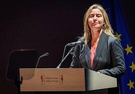 Mogherini dimite como rectora del Colegio de Europa tras ser imputada por fraude y corrupción