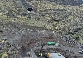 Obras Públicas avanza en la construcción de los viaductos de La Palma y El Risco, en el tramo de la carretera El Risco-Agaete