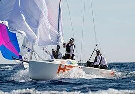 Los canarios del HSN Sailing Team vuelven a las Barcelona Winter Series como líderes provisionales