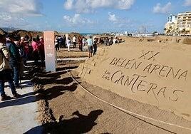 Así luce el belén de Las Canteras