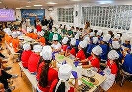 Masterchef canario: el alumnado de Primaria se luce entre fogones y pescado