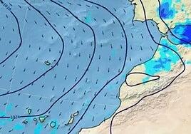 Advierten de un cambio de tiempo a gran escala y la Aemet ya avisa del bajón de temperaturas en Canarias