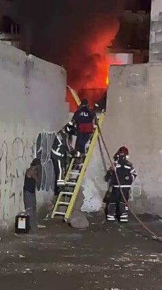Incendio en una vivienda abandonada del centro de Arrecife