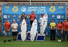 Melania Suárez y Luis Díaz, campeones del Open LPA Surf City 2025