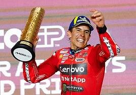 En la mesa de Marc Márquez