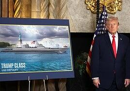 Trump anuncia una nueva clase de buque de guerra que llevará su nombre