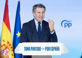 Feijóo declara 2025 como el año del «colapso total del sanchismo» y se conjura para «construir el día después»