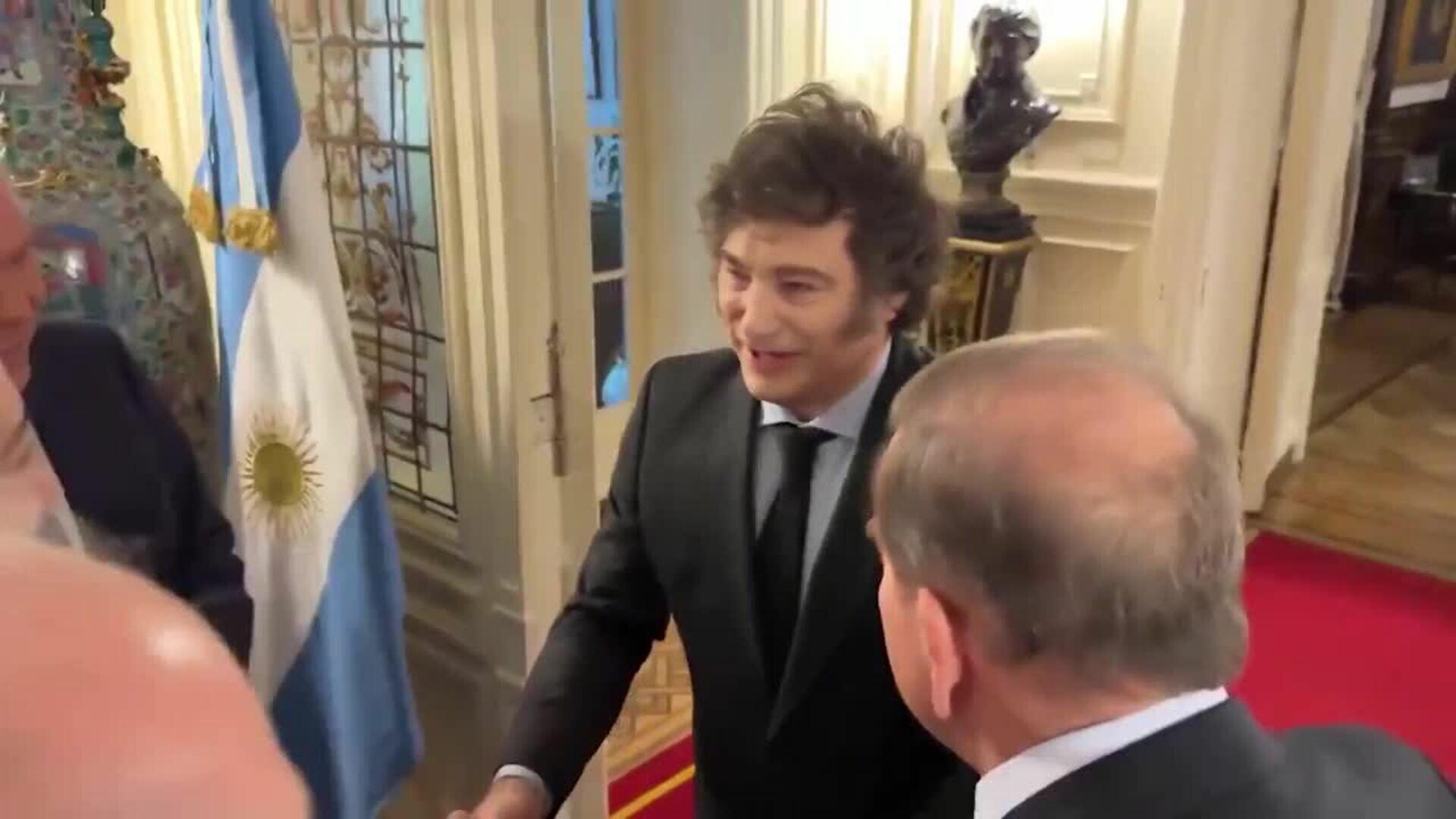 Milei recibe a Edmundo González en Argentina