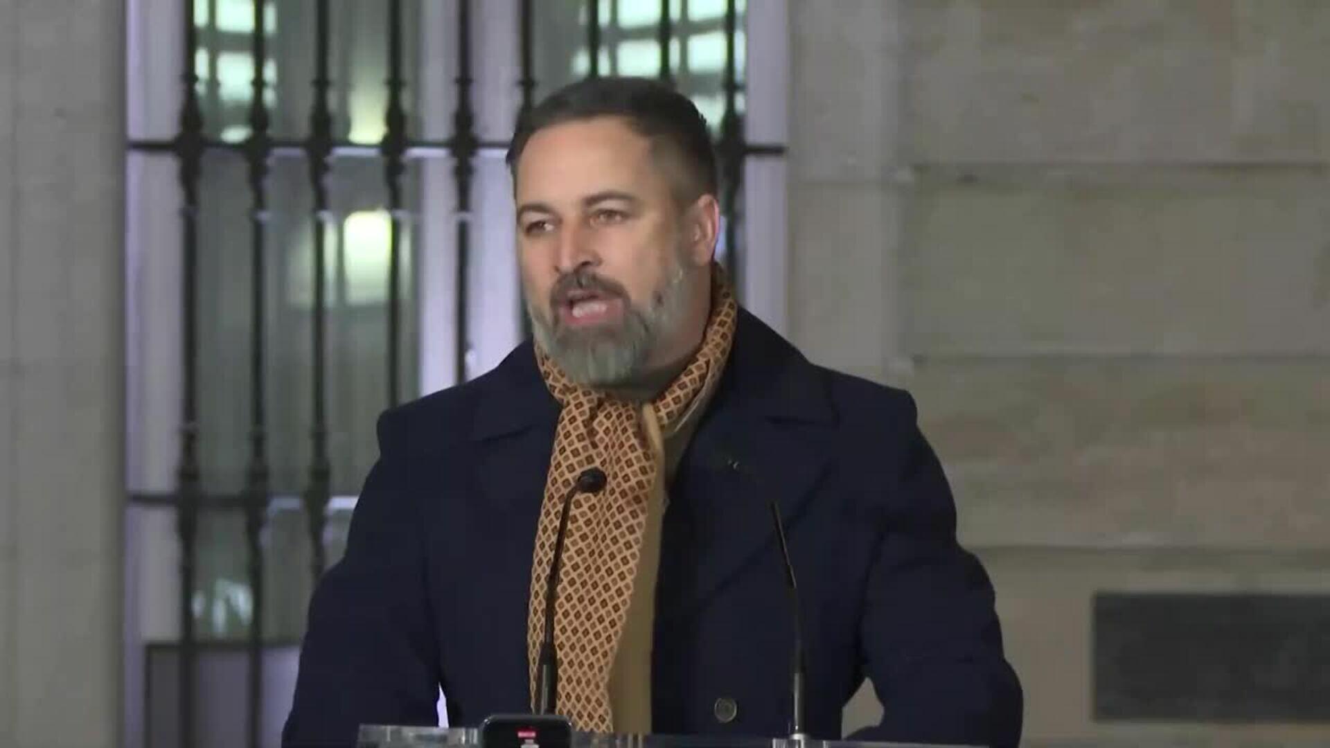 Abascal llama a decir "basta" a la "dictadura criminal" de Maduro