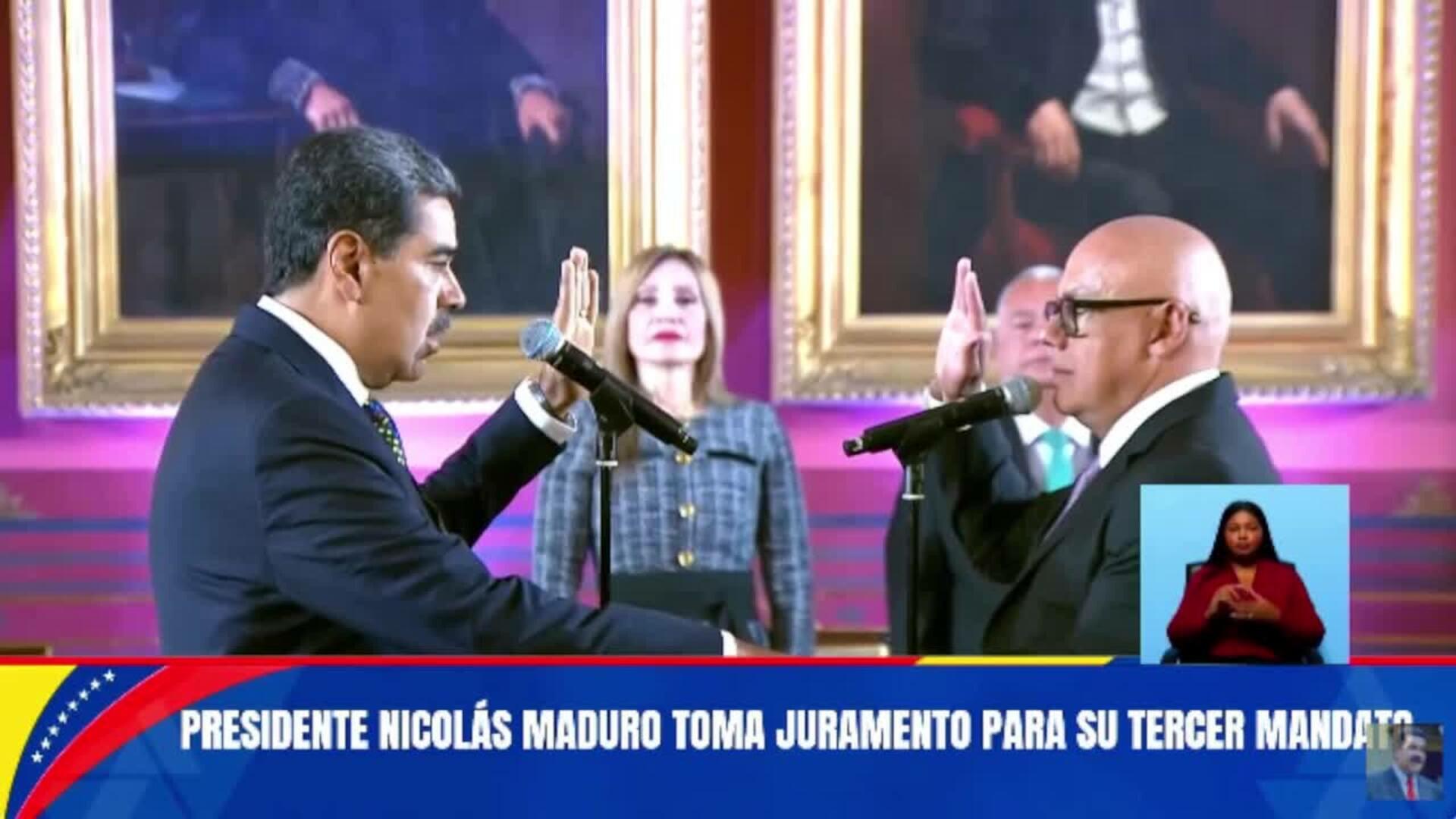 Nicolás Maduro toma posesión como presidente de Venezuela pese a las críticas