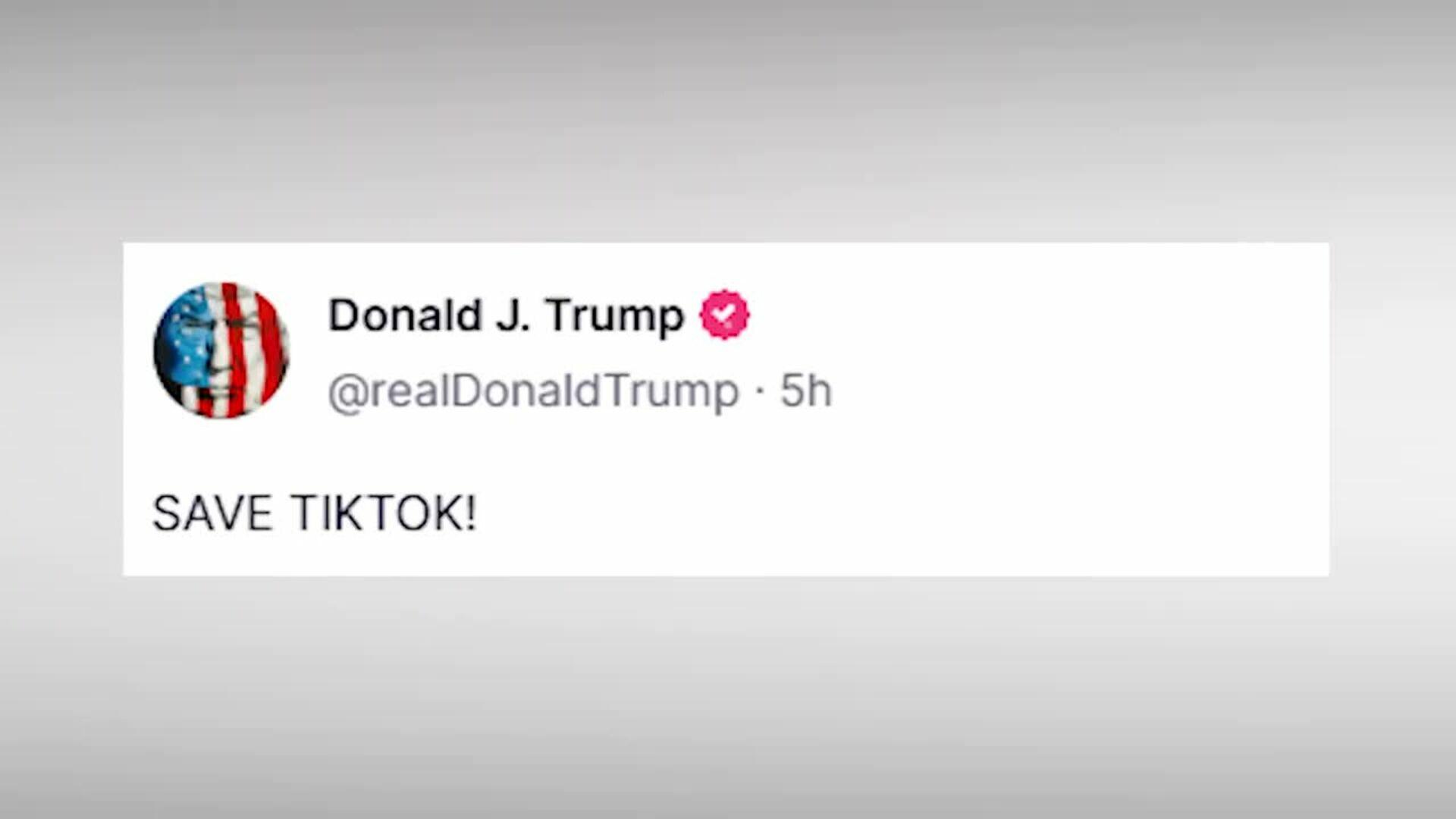 Trump anuncia que aprobará el mismo lunes una moratoria a la prohibición de TikTok