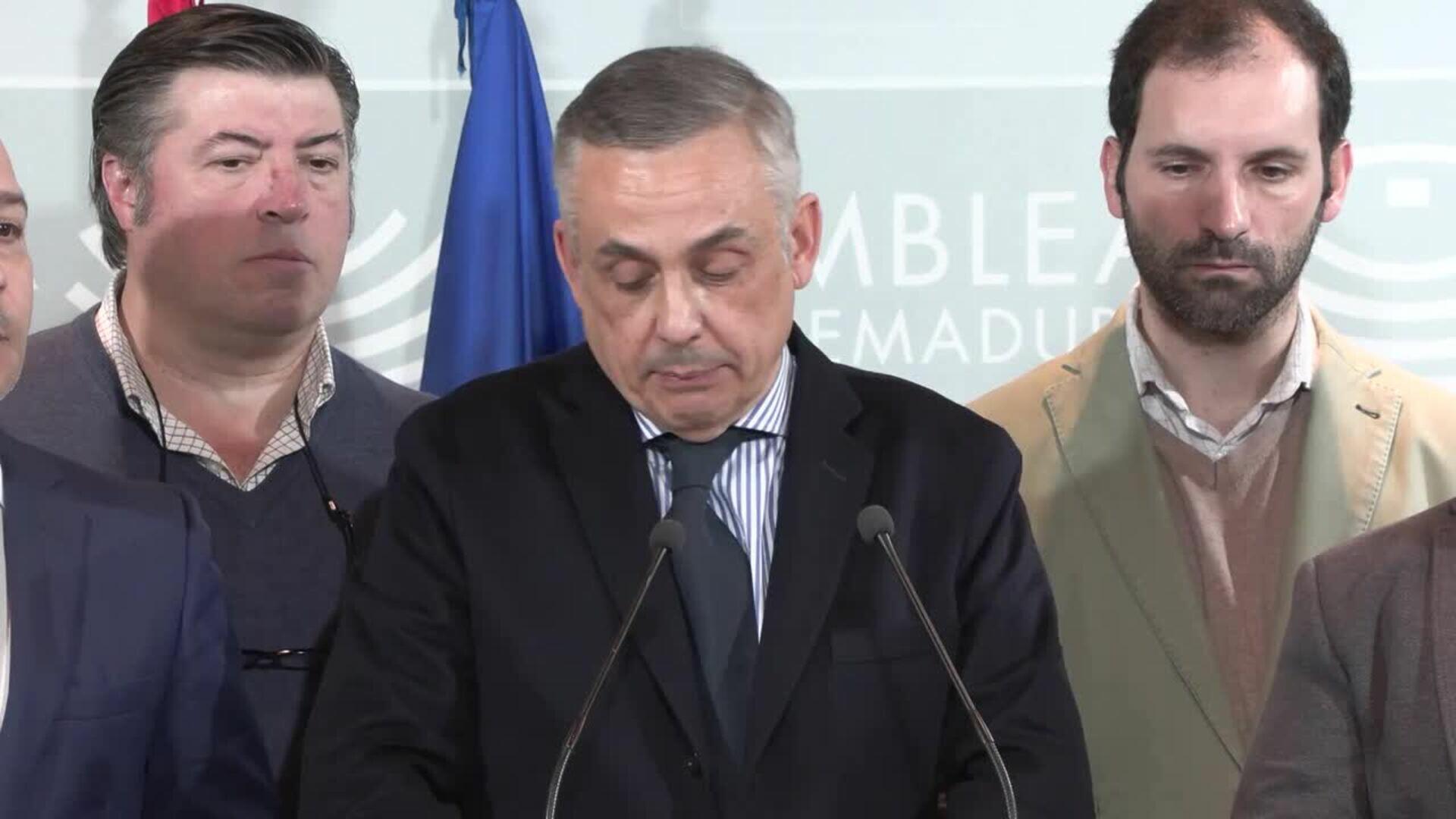 Vox Extremadura advierte a Sánchez de que incluso los catalanes están "ya hartos" de él