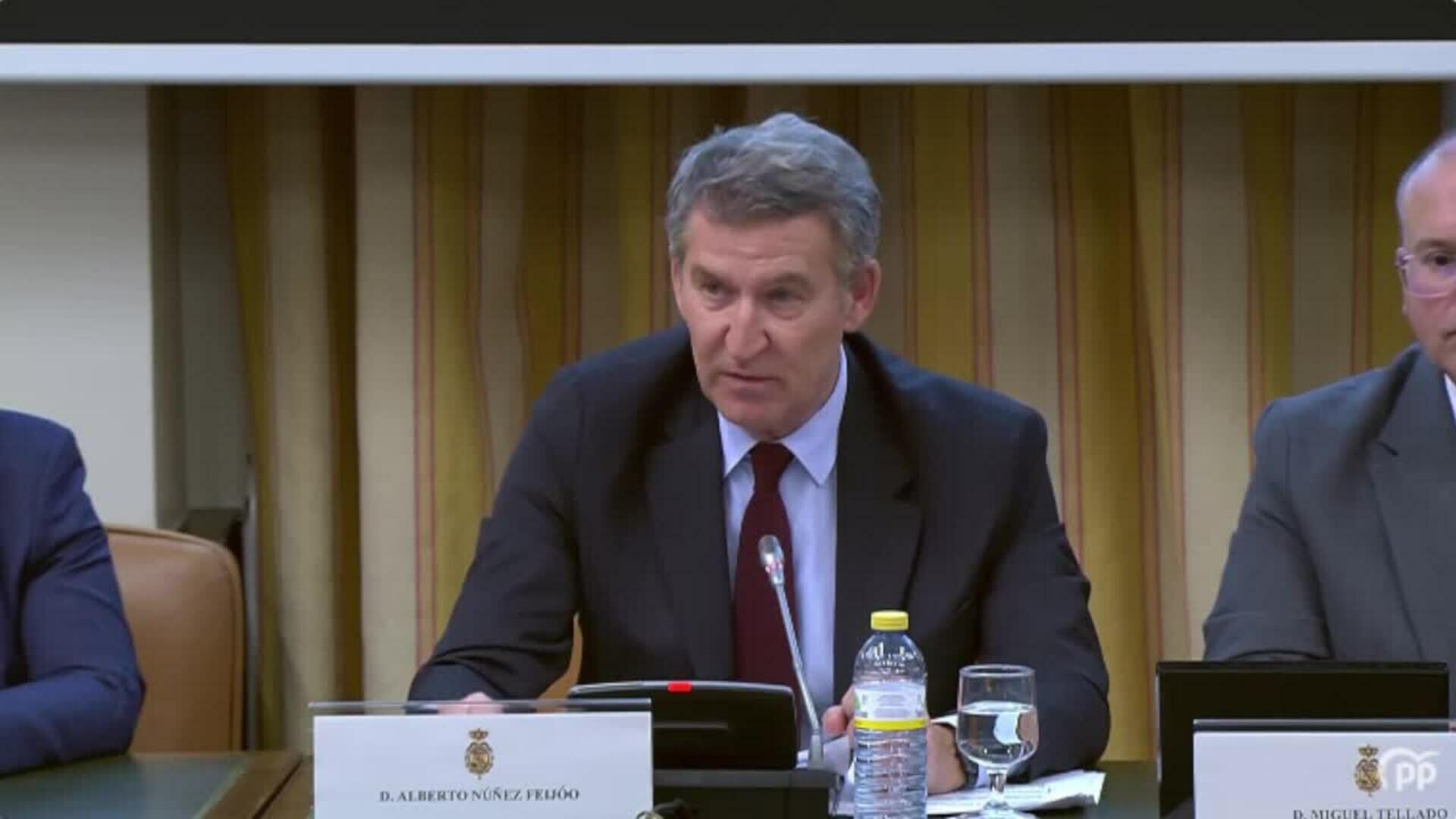 Feijóo ve a Sánchez en un "delirio antidemocrático" buscando "impunidad" con leyes "engendro"