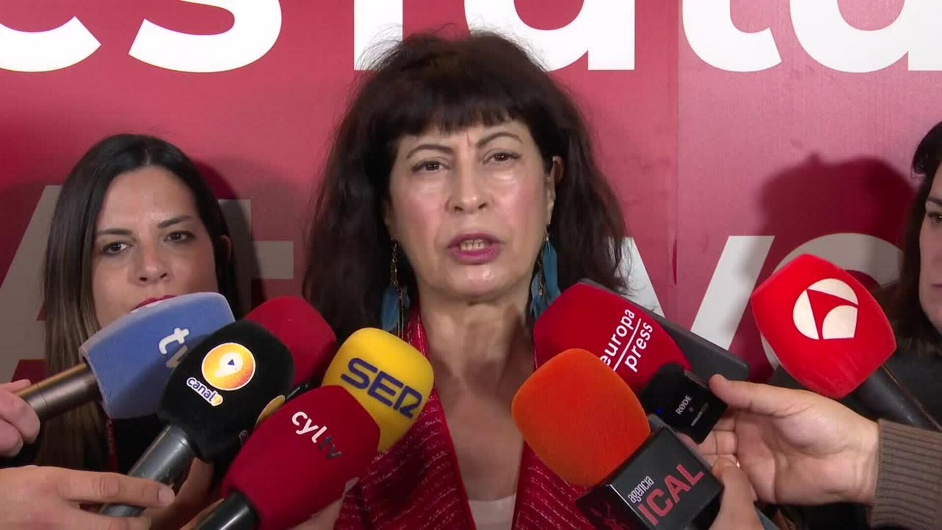 Redondo ve "más necesaria que nunca" la propuesta socialista "confiable"