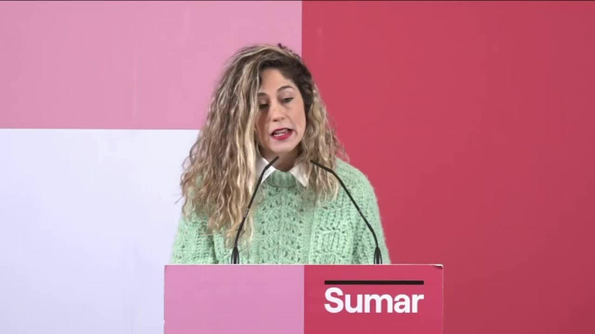 Sumar reivindica conseguir que PSOE "matice" su postura sobre gasto militar