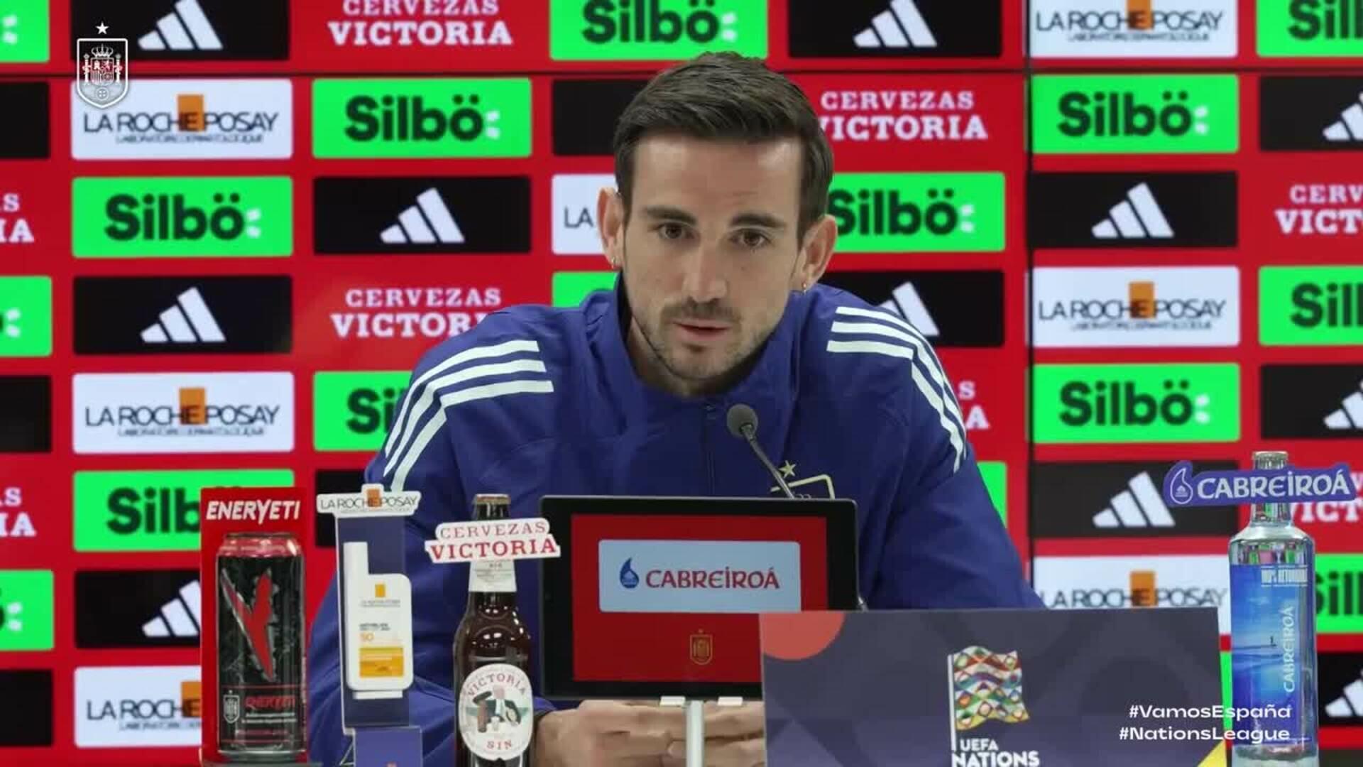 Fabián Ruiz: "Sé lo que le gusta a De la Fuente e intento dárselo"