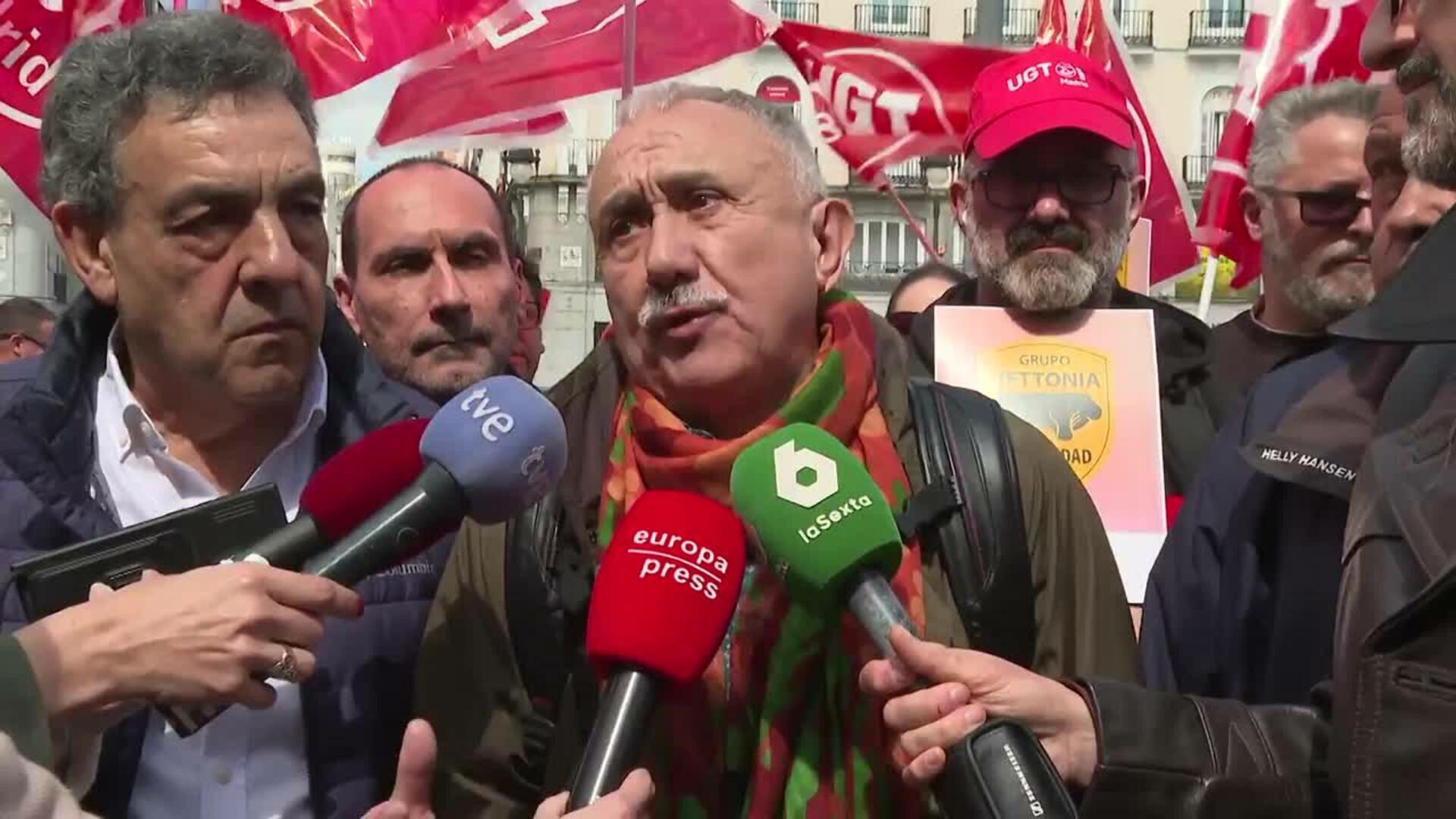 Álvarez (UGT), a favor de incrementar el gasto para "vertebrar" Europa