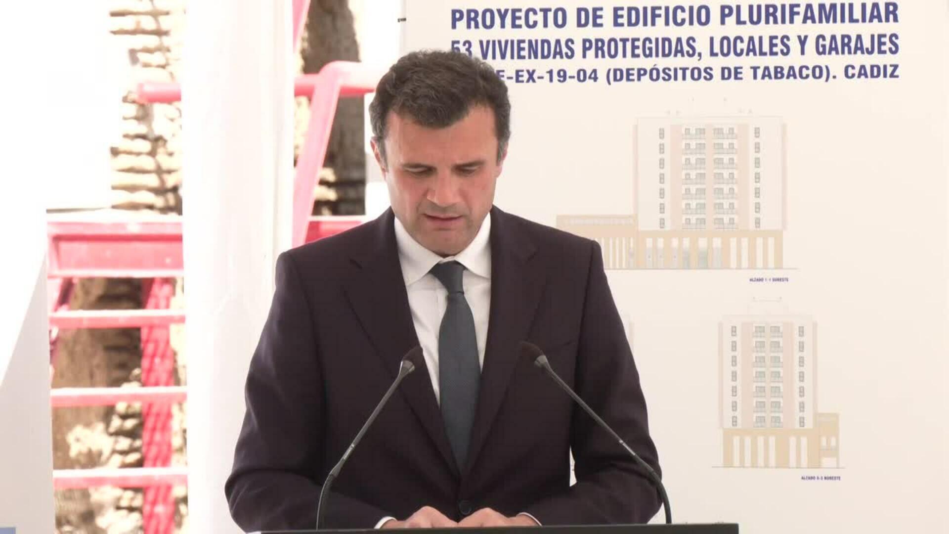 El Ayuntamiento de Cádiz comienza las obras de construcción de 53 viviendas protegidas