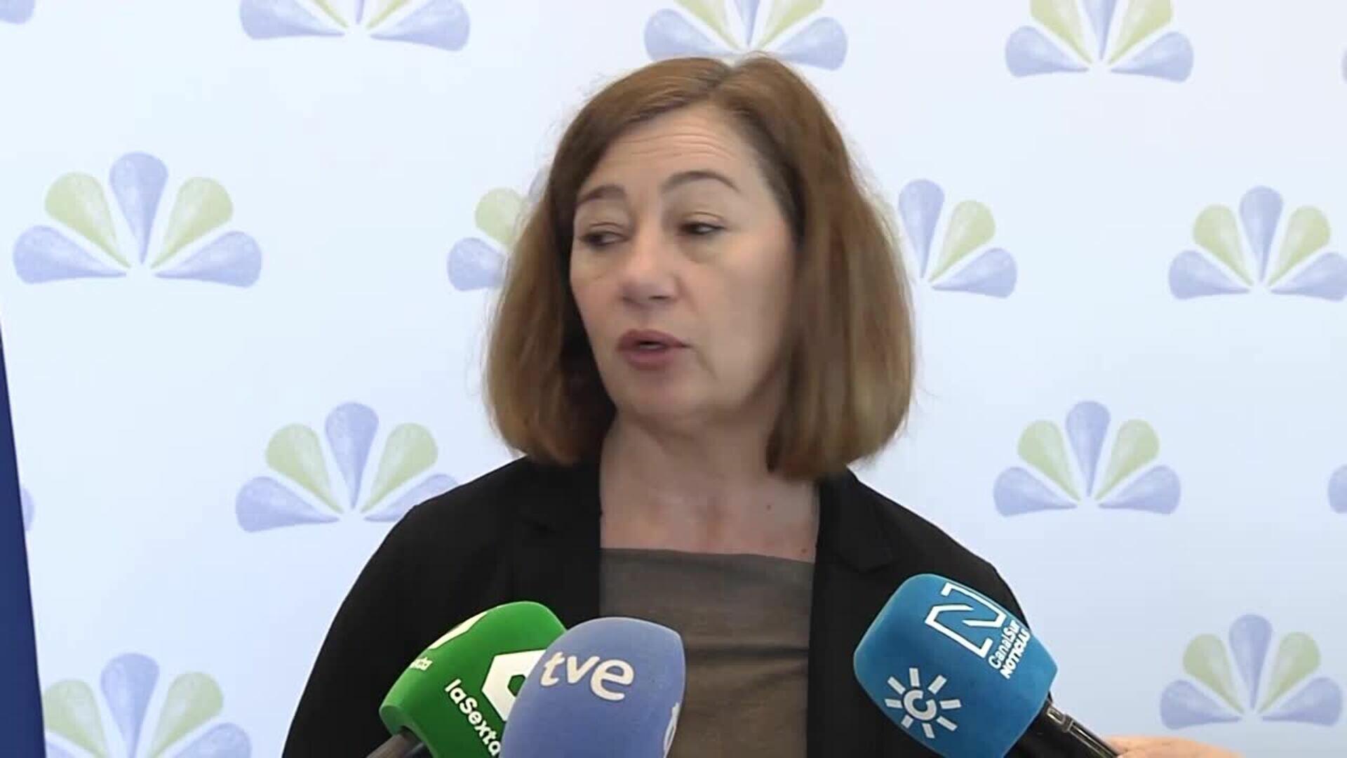 Armengol señala la "necesaria unidad de país" para afrontar los nuevos aranceles de Trump