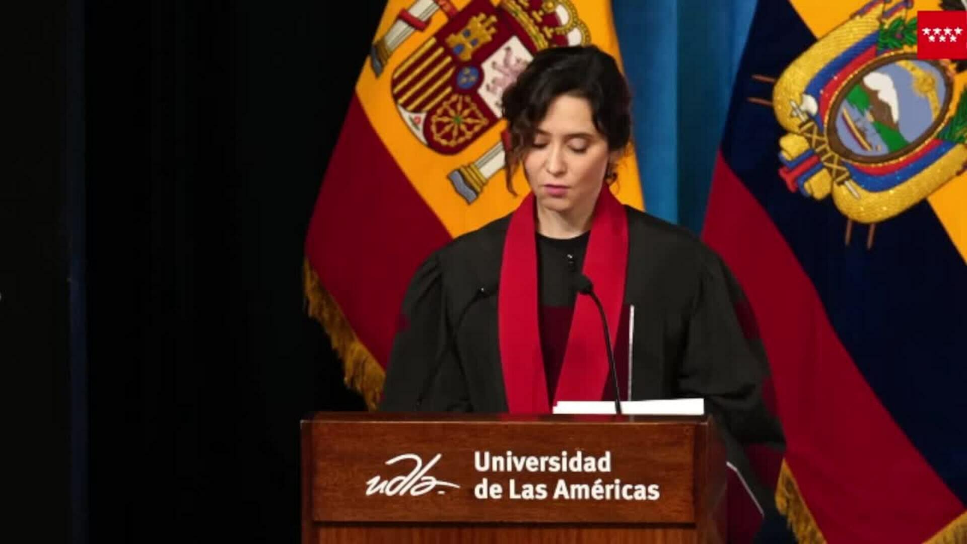 Ayuso arranca los trámites para incorporar al Instituto de Empresa como universidad privada