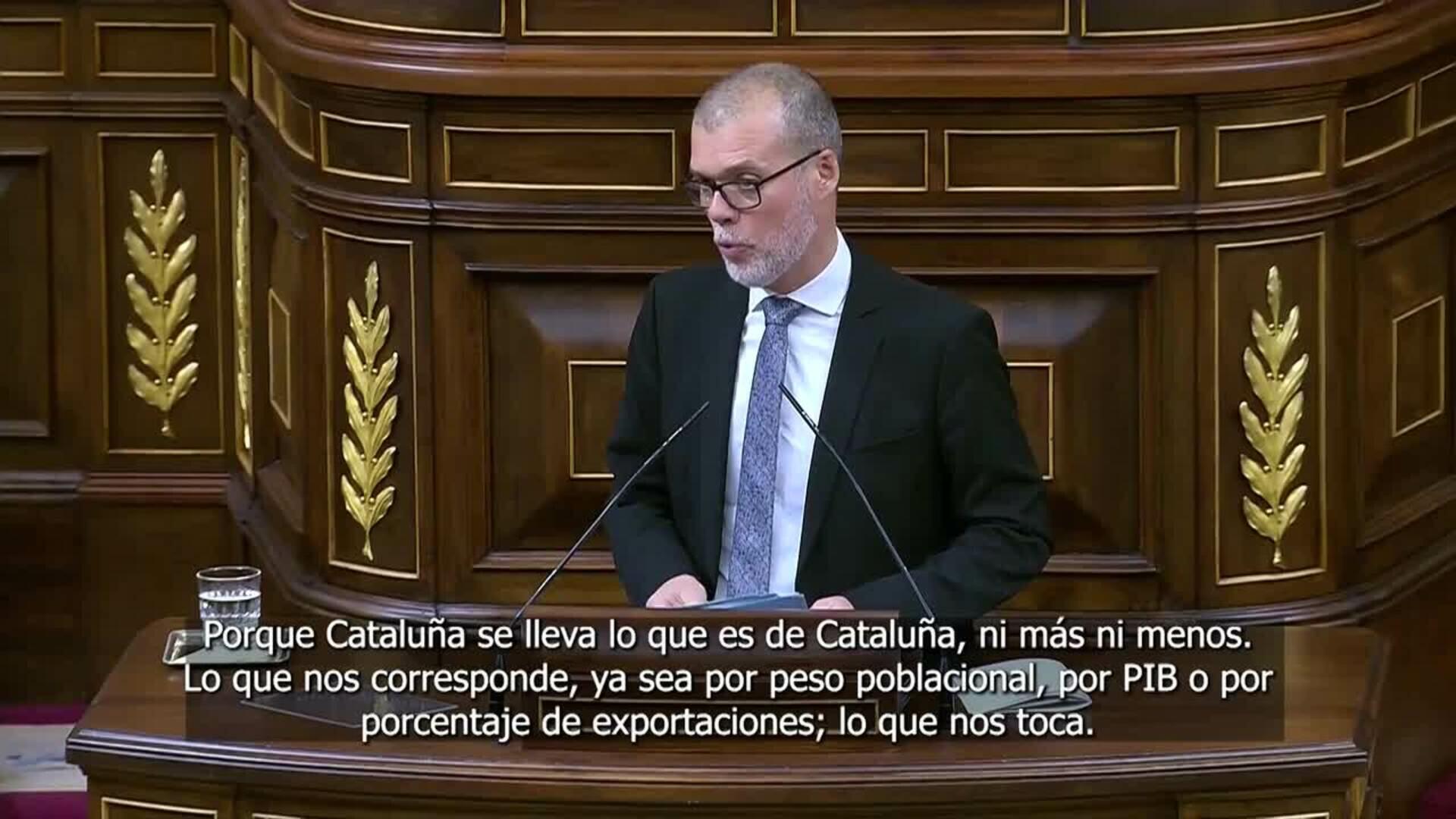Junts: "Cataluña se lleva lo que es de Cataluña, ni más ni menos"