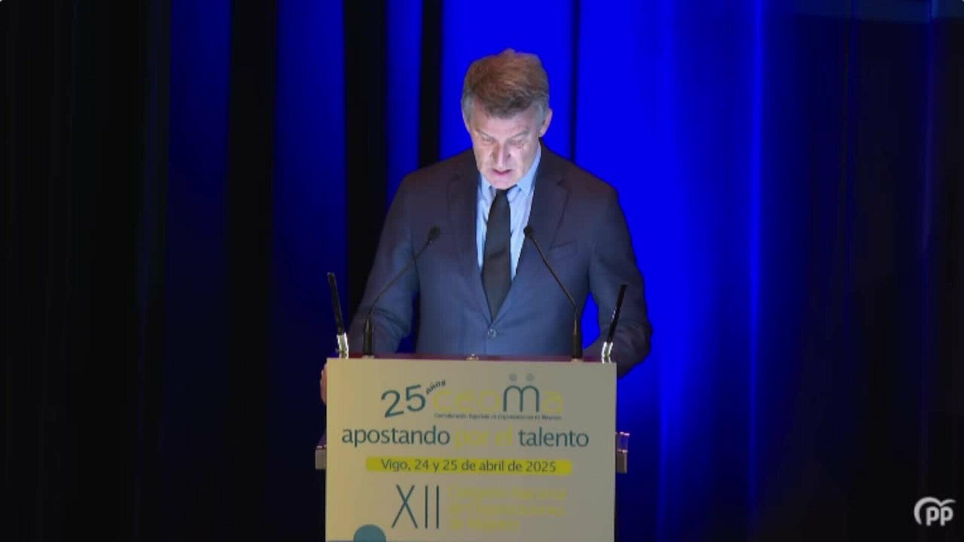 Feijóo aboga por un Pacto de Estado por los mayores