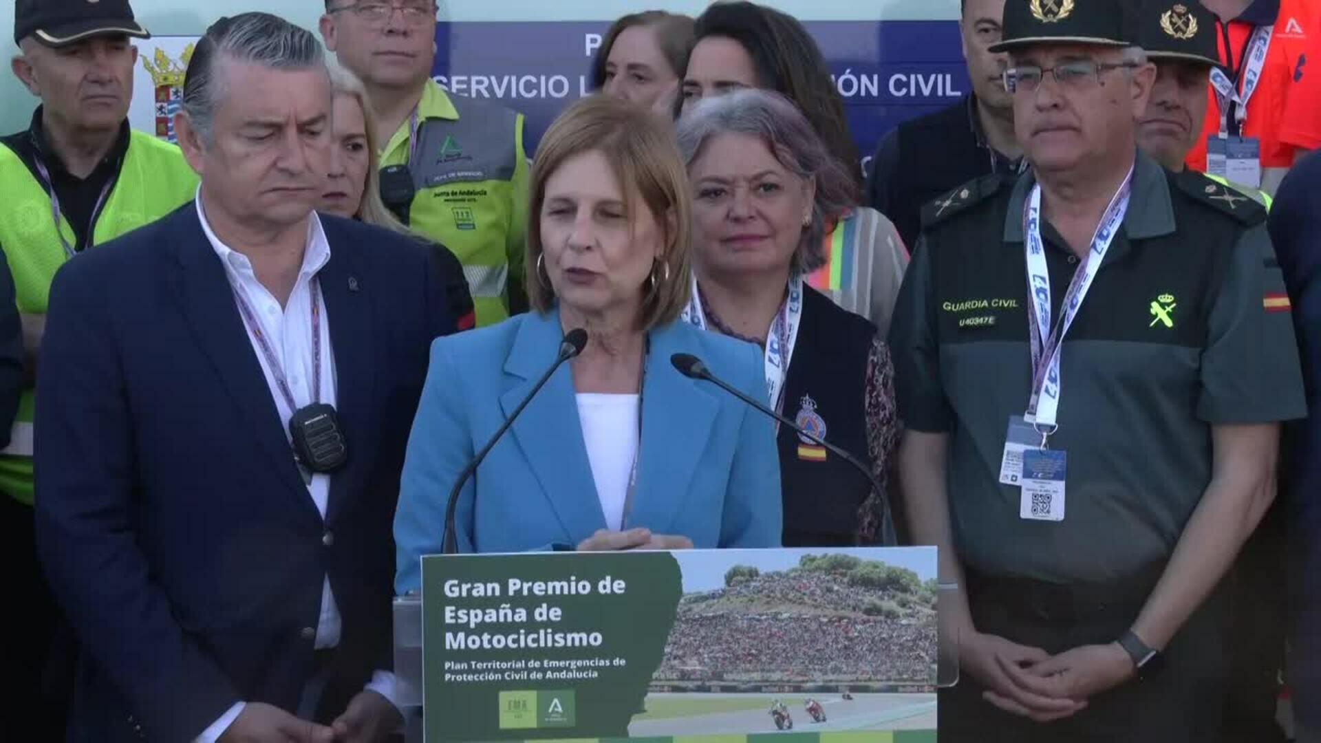 El Gran Premio de Moto GP en Jerez suma 320 incidencias durante el fin de semana