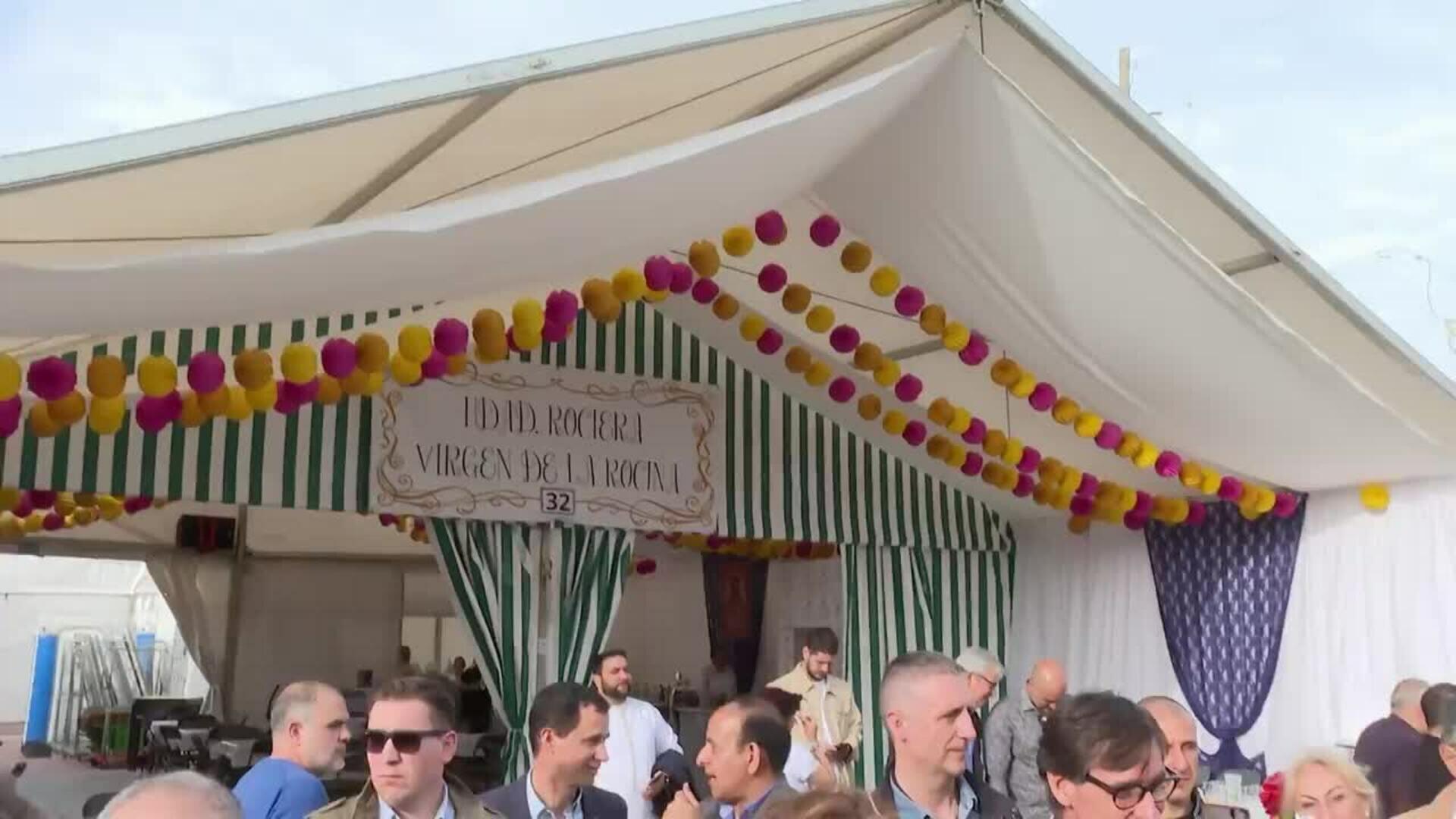 Salvador Illa, María Jesús Montero y Jordi Hereu visitan la Feria de Abril de Catalunya