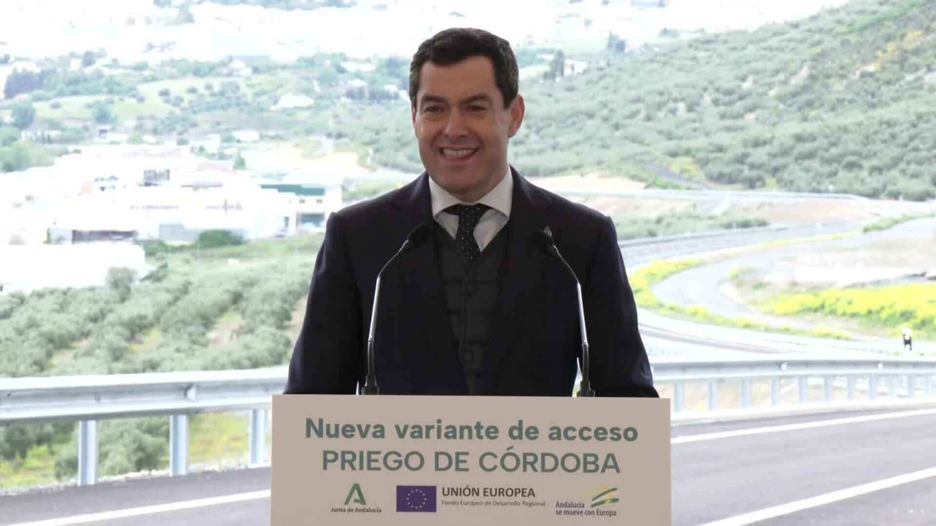 Moreno reclama más inversión ante el "deterioro progresivo" de líneas ferroviarias en Andalucía