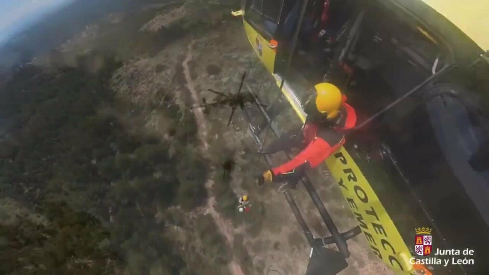 El Grupo de Rescate de la Junta de Castilla y León socorre a un varón indispuesto en Peguerinos