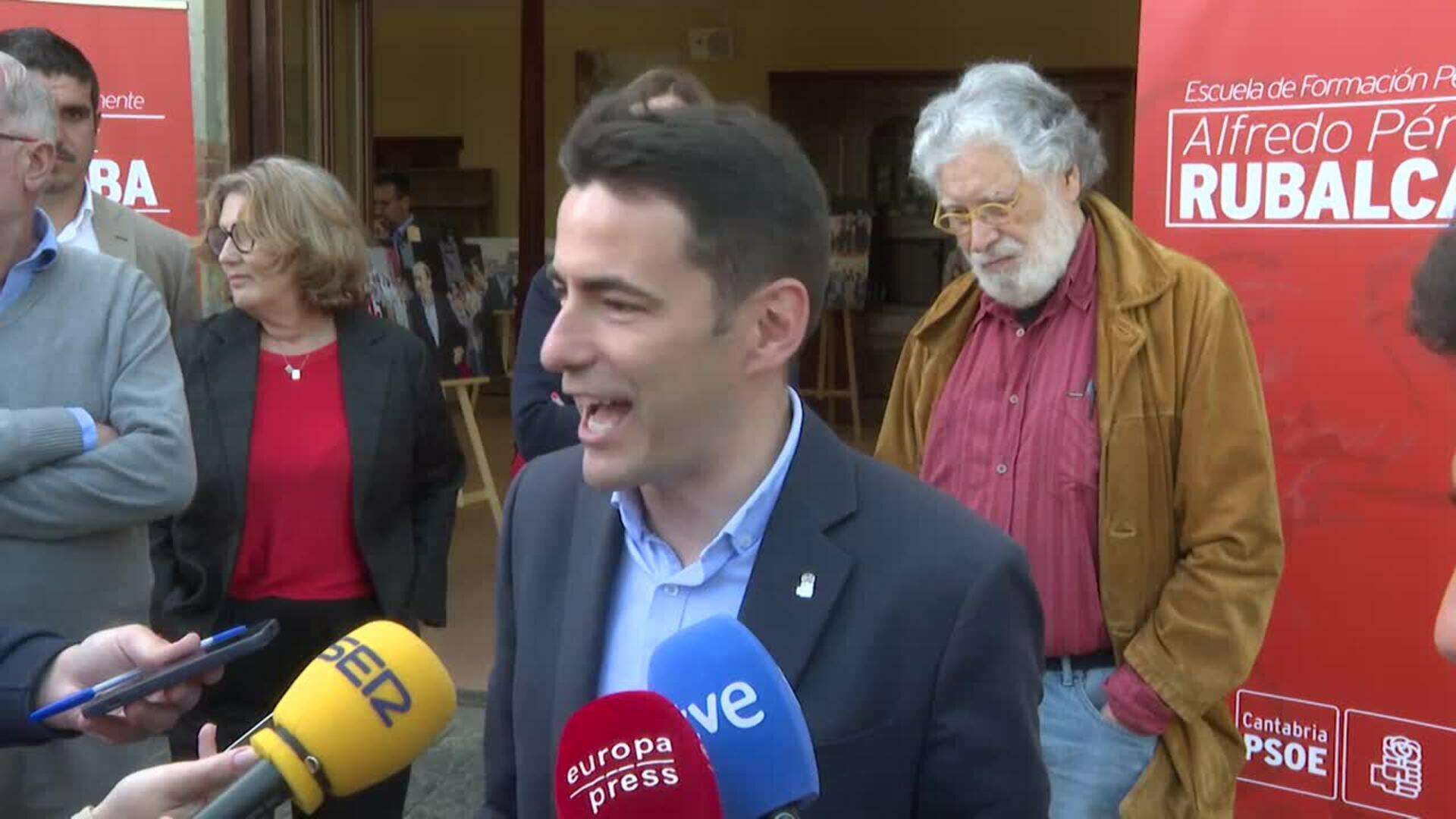 El PSOE inaugura la Escuela de Formación Alfredo Pérez Rubalcaba en Medio Cudeyo (Cantabria)