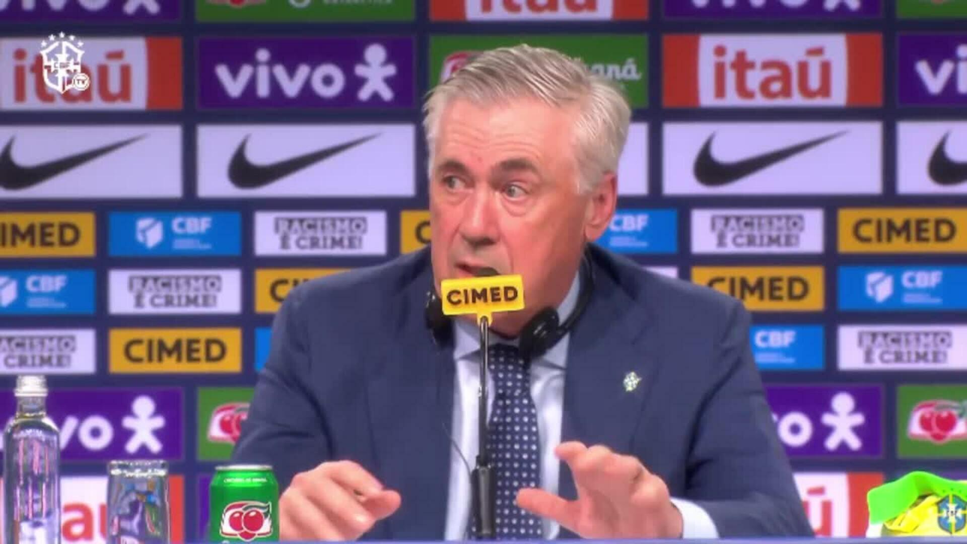 Ancelotti espera sacar "la mejor versión" de Vinícius con Brasil, "la mejor selección"