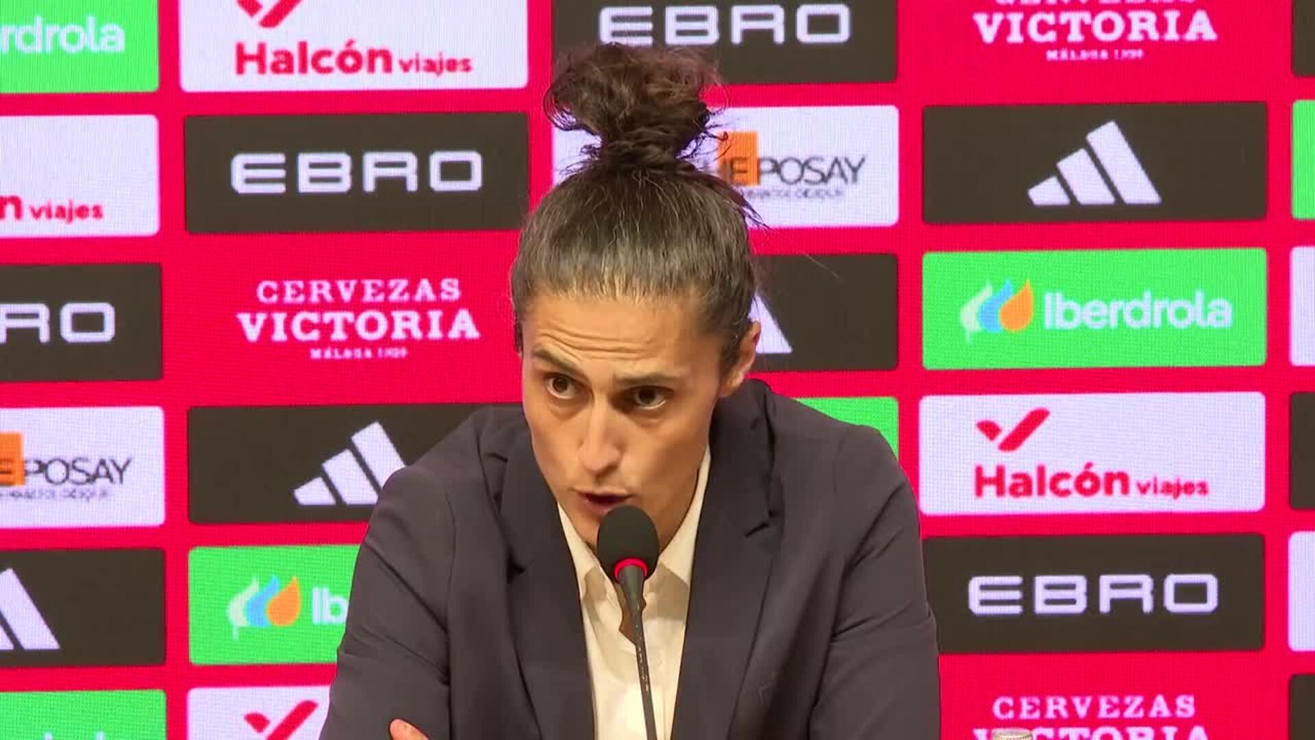 Montse Tomé: "Estas jugadoras se están convirtiendo en un auténtico equipazo"