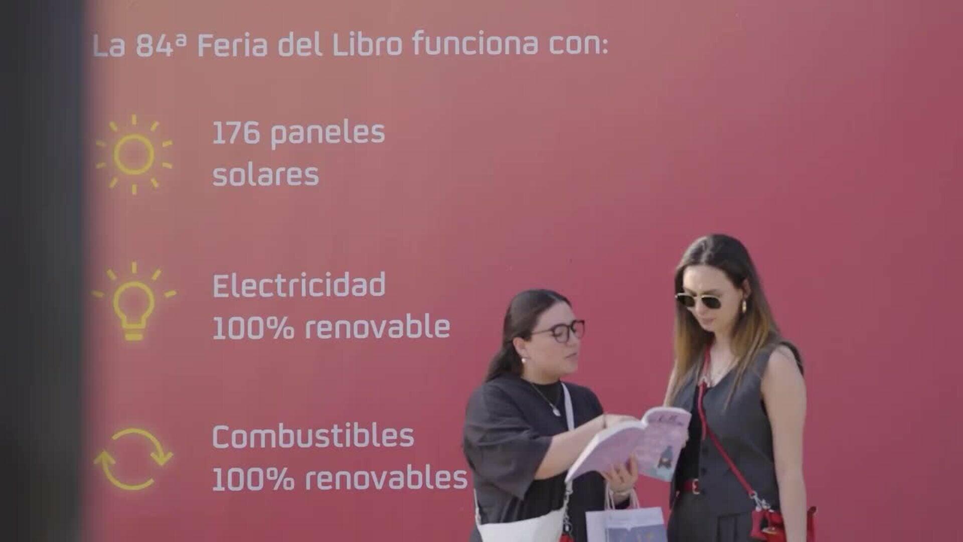 La Feria de Libro de Madrid funciona por primera vez con energía solar gracias a Repsol