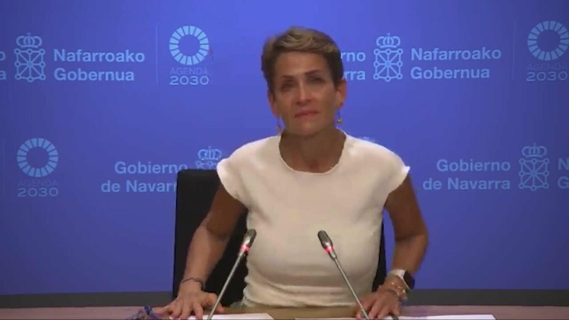 Chivite rompe a llorar al hablar de Cerdán