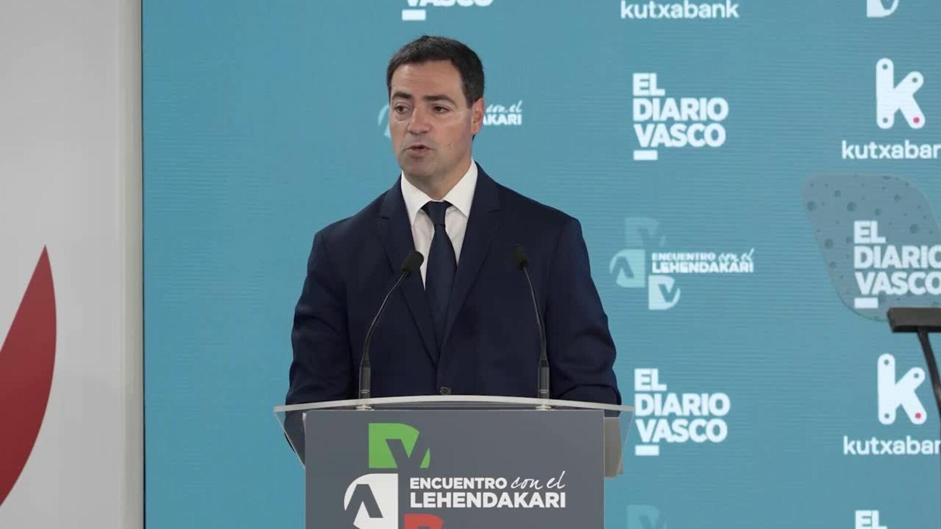 Pradales aboga por un nuevo pacto político con el Estado que "ensanche" el autogobierno vasco