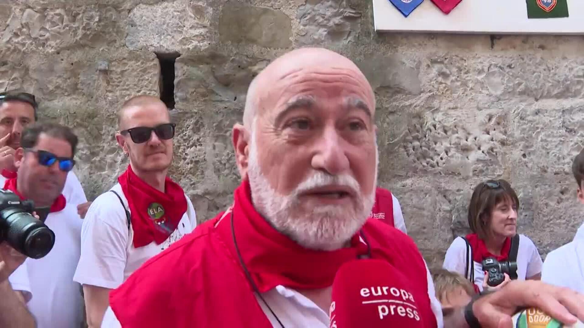 Cinco heridos por contusiones en el quinto encierro de los Sanfermines