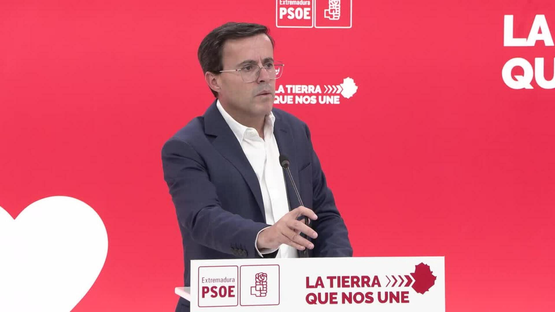 Gallardo rechaza la financiación catalana y pedirá convocar el Consejo de Política Federal PSOE