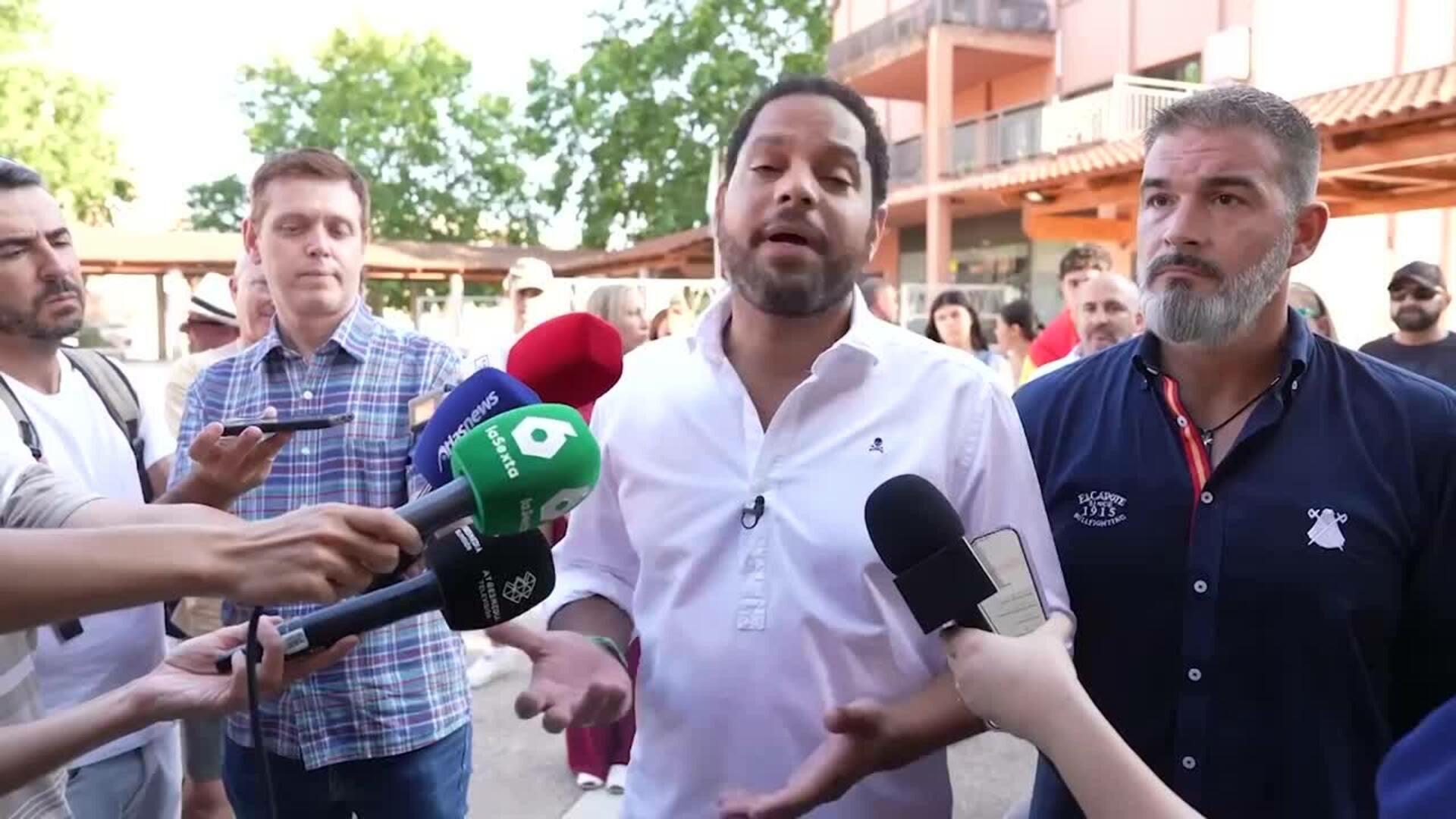 Garriga (Vox) critica a los políticos que han condenado las calles "a la violencia"