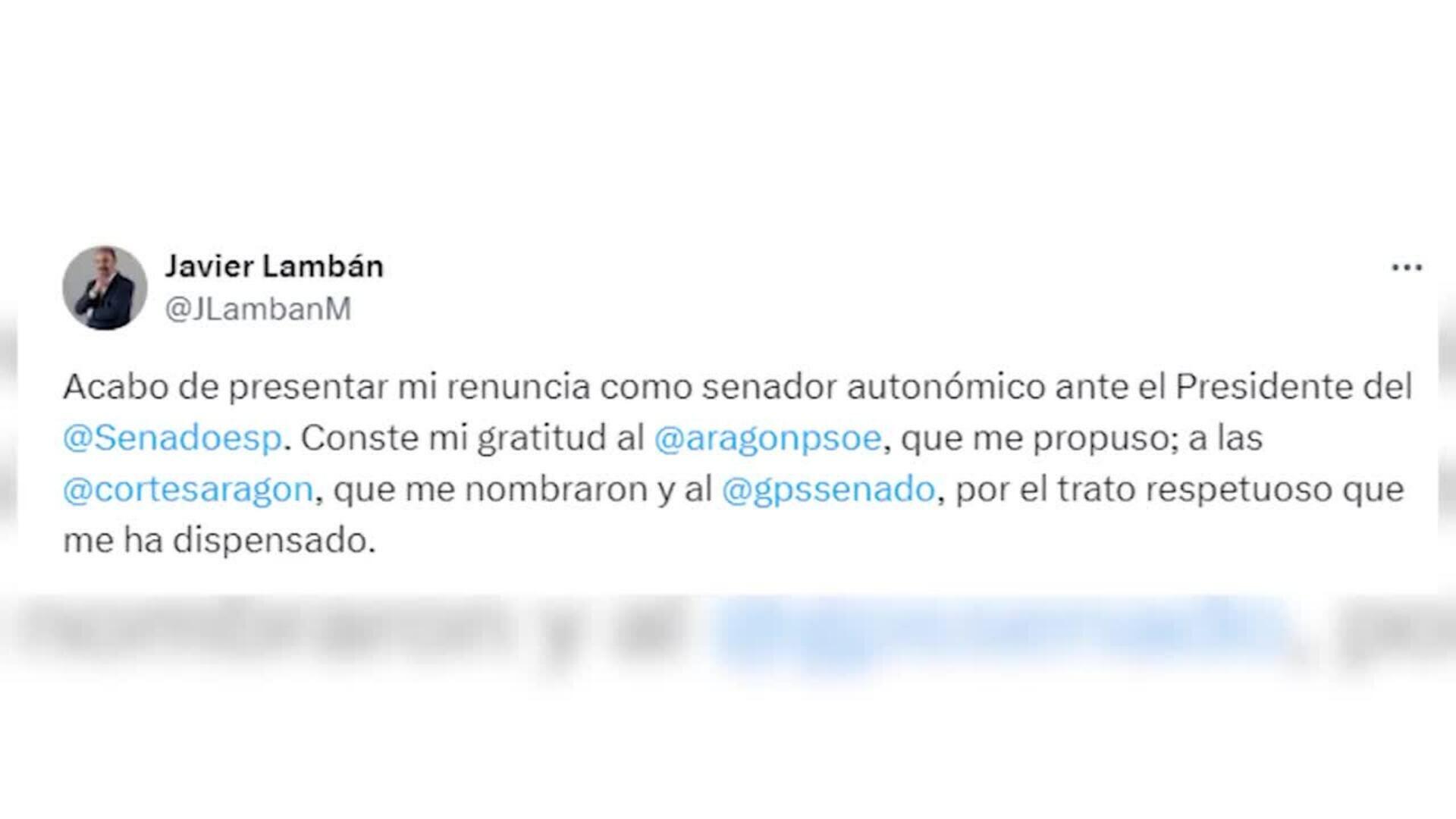 Muere Javier Lambán, expresidente del Gobierno de Aragón, víctima del cáncer que padecía