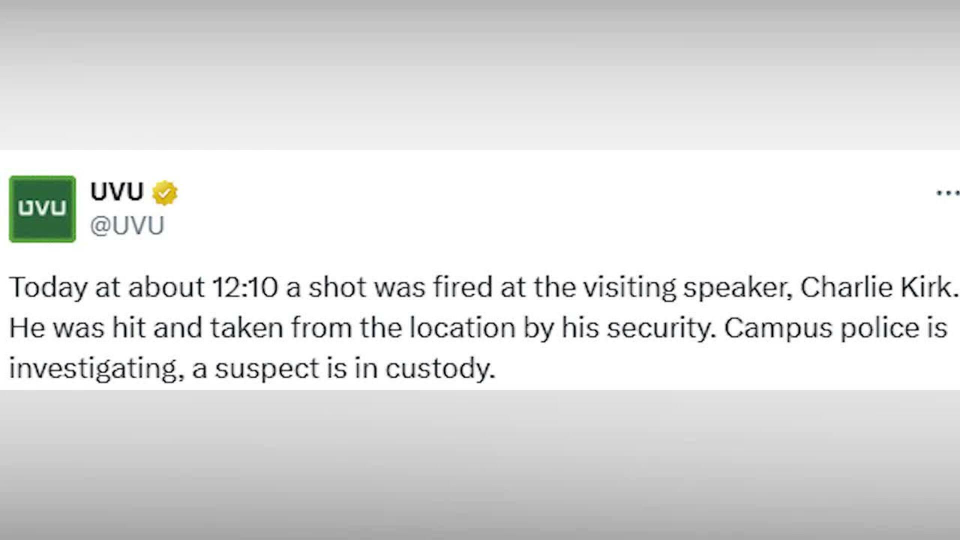 Muere el comentarista estadounidense Charlie Kirk tras recibir un disparo en un evento