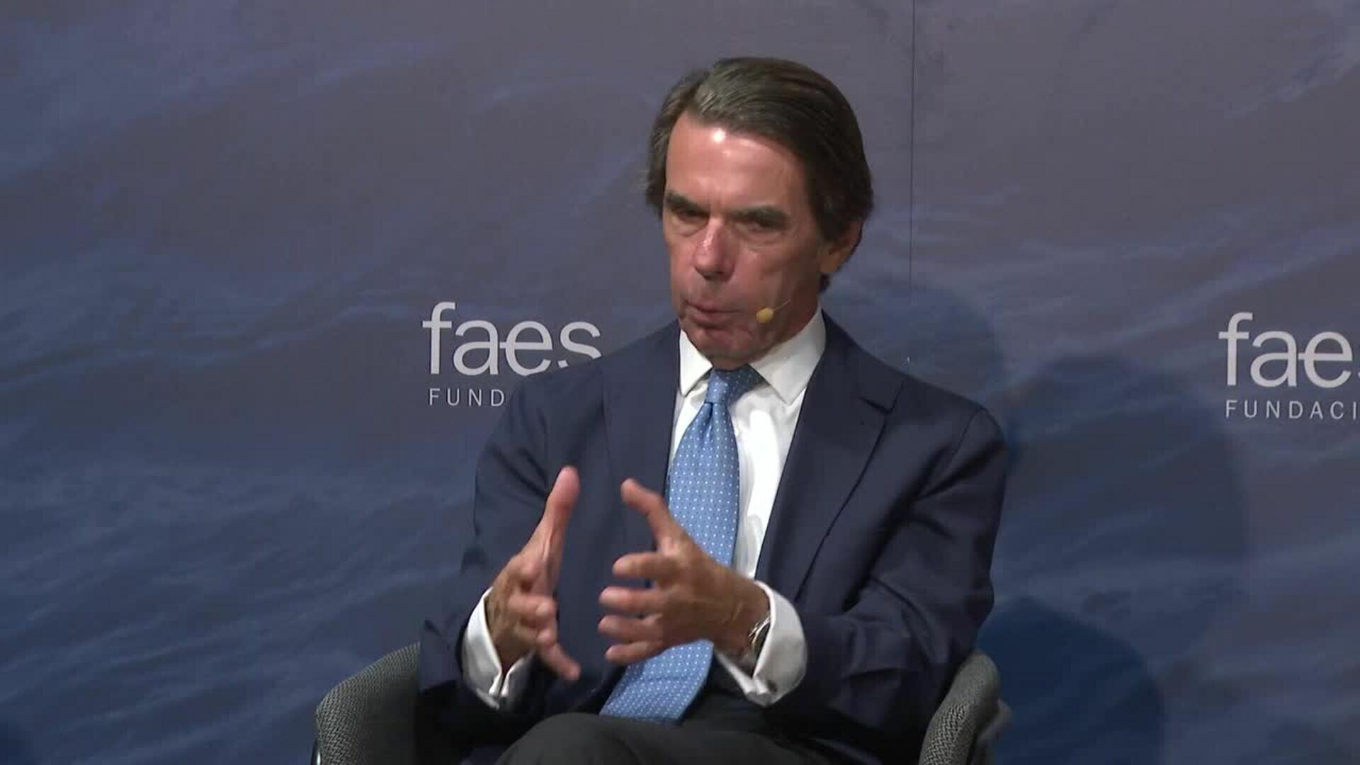 Aznar avisa que si Israel "pierde" pondría al "mundo occidental al borde de la derrota total"